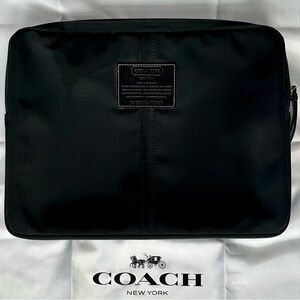 Coach Black Laptop Sleeve/Case
